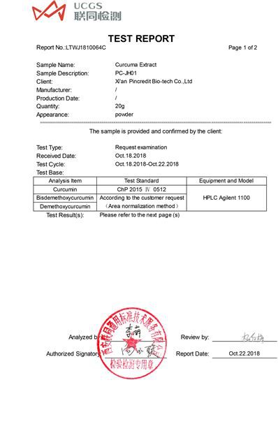 Third party test curcumin-5